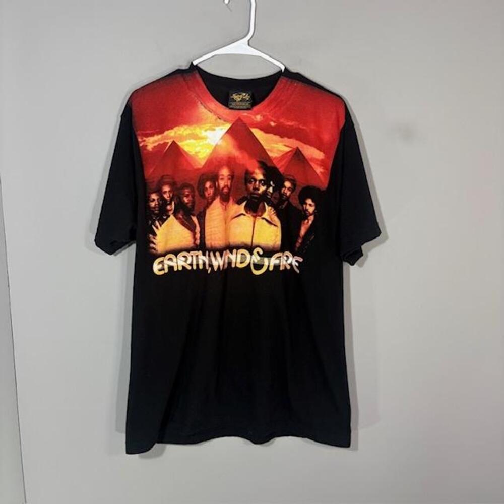 Earth Wind & Fire Shirt Mens XL Black 40th Anniversary 1969 2009 Tour Tee
